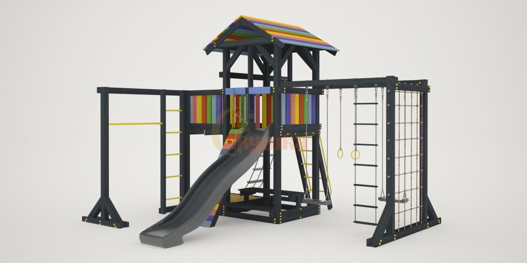 Детская площадка Савушка 3 BLACK EDITION